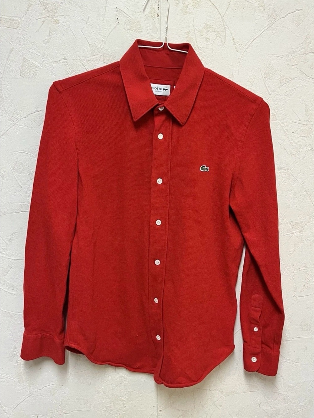 Lacoste Slim Fit Cotton Piqué long sleeve shirt  Sz S